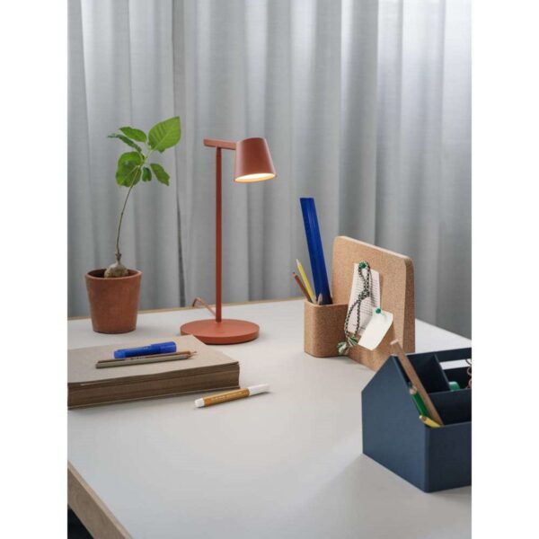 TIP – Lampe de table cuivre & marron