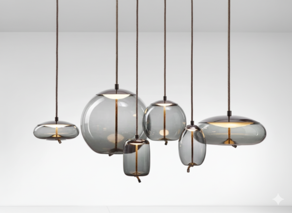 FORMESSE – Suspension lumineuse en verre soufflé