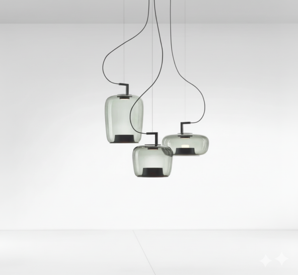 LISTRAL – Suspension lumineuse en verre soufflé