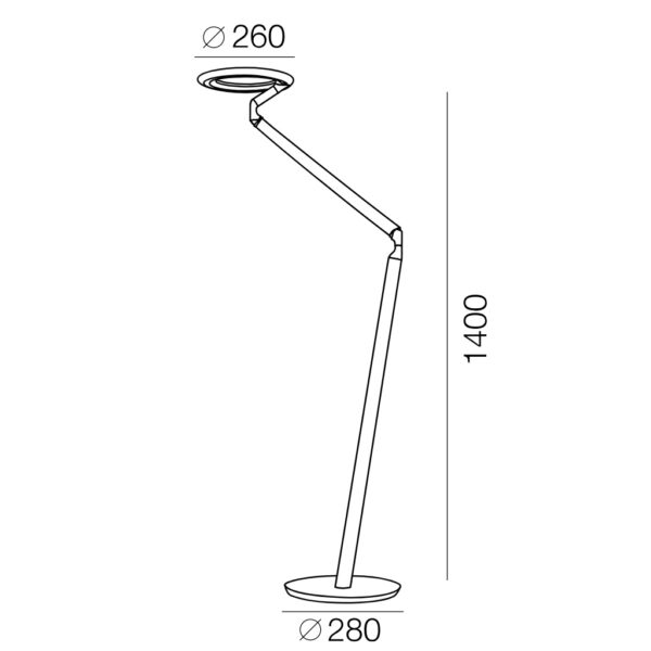HALO – Lampadaire décoratif moderne