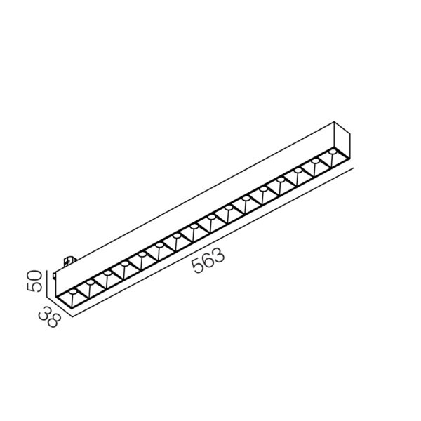 TR LINE 38 – Suspension linéaire LED élégante