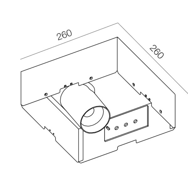 TUNNEL RND 1M – Profil d’éclairage linéaire rond 1 m